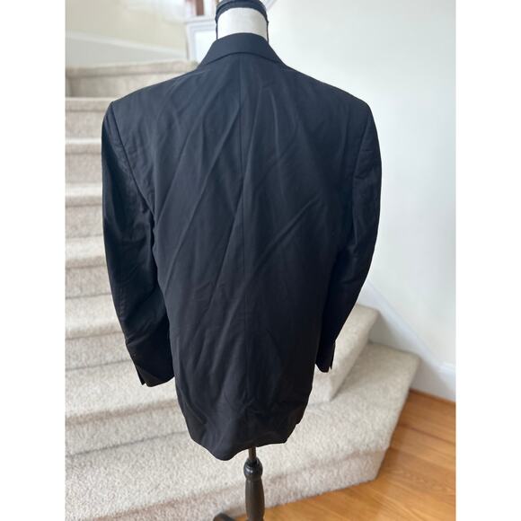 Daniel Cremieux Loro Piana Black Three Button Blazer 40L - Picture 4 of 9